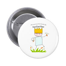 King Of Carrot Flowers Pinback Buttons