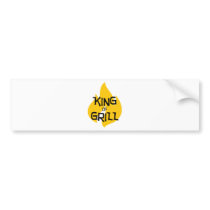 King of Grill Bumper Sticker