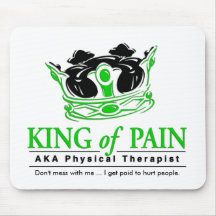 "King of Pain" Physical Therapy Mousepad