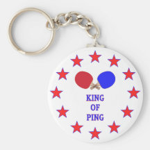 King of Ping Pong Key Chain