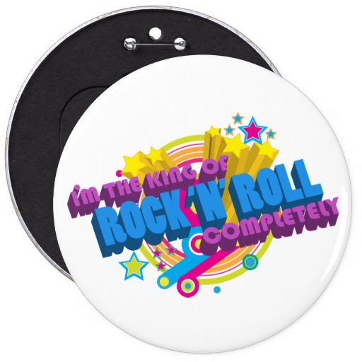 King Of Rock'n'Roll Button