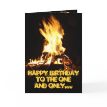King of the Flames Greeting Card