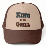 King of the Grill BBQ Cooking Slogan Hat