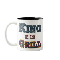 King of the Grill BBQ Slogan Customisable Mug