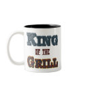 King of the Grill BBQ Slogan Customizable Mug