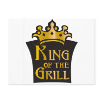 King of the Grill Postcard
