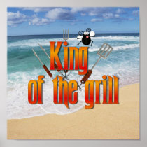 King of the Grill Print