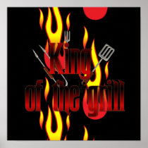 King of the Grill Print