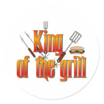 King of the grill sticker