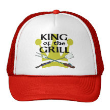 King of the Grill Trucker Hats