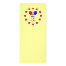 King of the Table Ping Pong Rack Cards