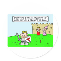 king queen argument crusade sulk sticker