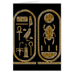 King Tut  Hieroglyphics Card