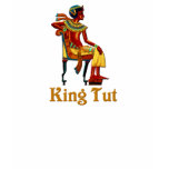 King Tut on his Throne t-shirts