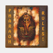 King TUTANKHAMEN Pharaoh Rules Egyptian Art Magnet