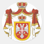 Kingdom of Serbia Round Sticker