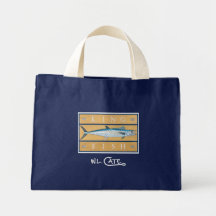 Kingfish Dark Totes Canvas Bags