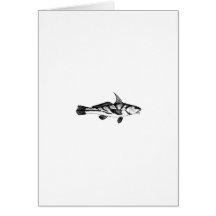 Kingfish Line Art Card