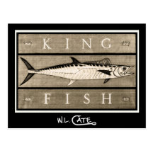 Kingfish Vintage Black & White Postcards