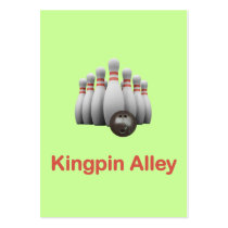 Kingpin Alley Bowling Business Cards