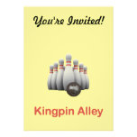 Kingpin Alley Bowling Personalized Invitation