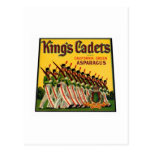 Kings Cadets Asparagus Postcards