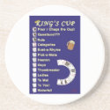 King's cup coaster drinking game