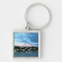 King's Wharf Bermuda Harbour Sunrise Key Chains