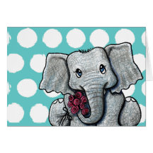 KiniArt Elephant Card