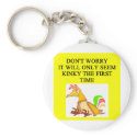 KINKY chinken joke keychains