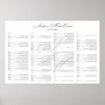 Kinlen/Corsano Seating Chart posters