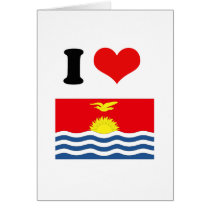 Kiribati Flag Greeting Cards
