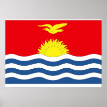 Kiribati Flag Print