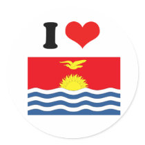 Kiribati Flag Stickers
