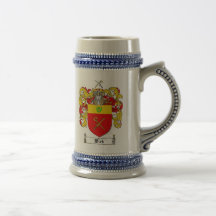 Kirk Coat of Arms Stein / Kirk Family Crest Stein Mug