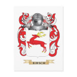 Kirsch Coat of Arms (Family Crest) postcards