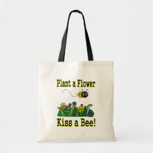 Kiss a Bee Canvas Bag
