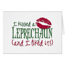 Kiss A Leprechaun Card