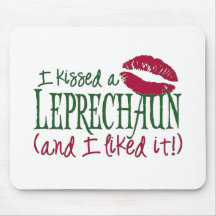 Kiss A Leprechaun Mousepad