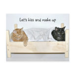 Kiss and make up postcards