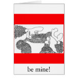 kiss, be mine! cards