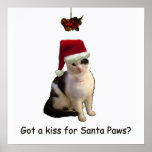 Kiss for Santa Paws posters