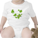 Kiss Me Frog Irish Shamrocks Babies Onesies t-shirts