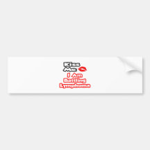 Kiss Me...I Am Battling Lymphoma Bumper Stickers