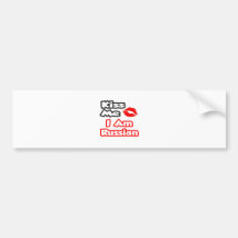 Kiss Me...I Am Russian Bumper Stickers