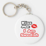 Kiss Me...I Am Swedish Keychains