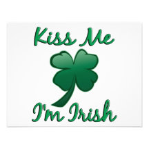 Kiss Me I’m Irish Personalised Announcement