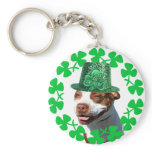 Kiss Me I"m Irish Pit bull Keychain