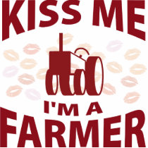 Kiss Me I'm A Farmer Photo Cut Outs