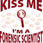 Kiss Me I'm A Forensic Scientist photo sculptures